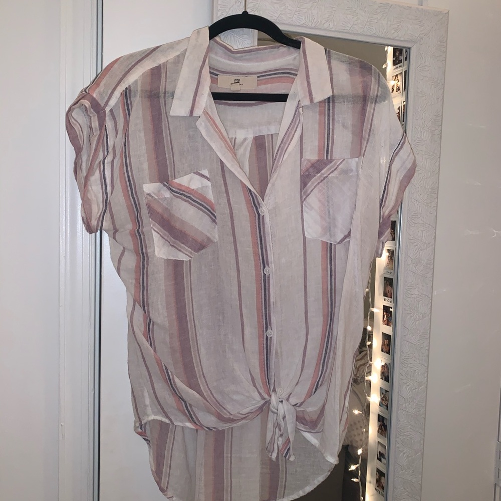 Oversized Button Down Top